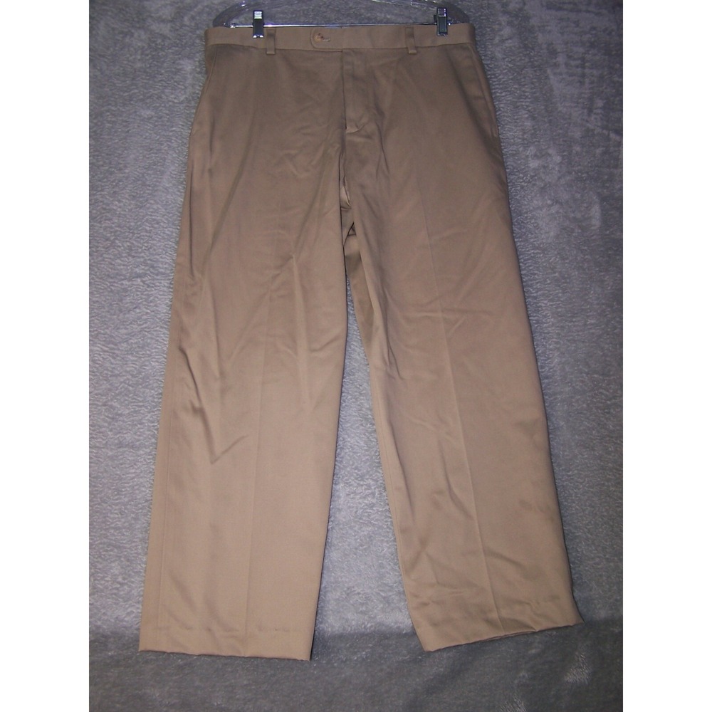 Kirkland Signature Men's Dress Pants Chinos‎ Size 34x27 Khakis Flat Front